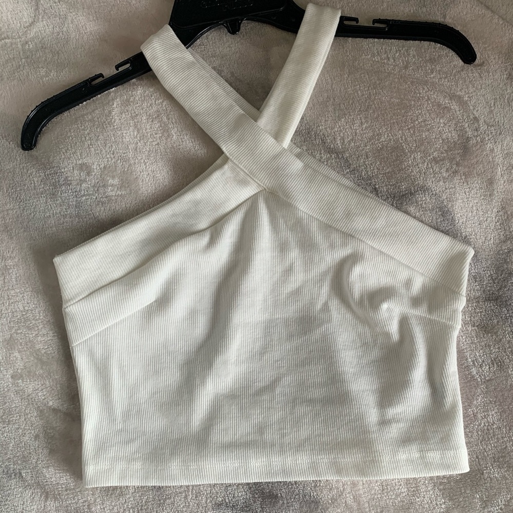 SHEIN Cropped Cross Neck Tank